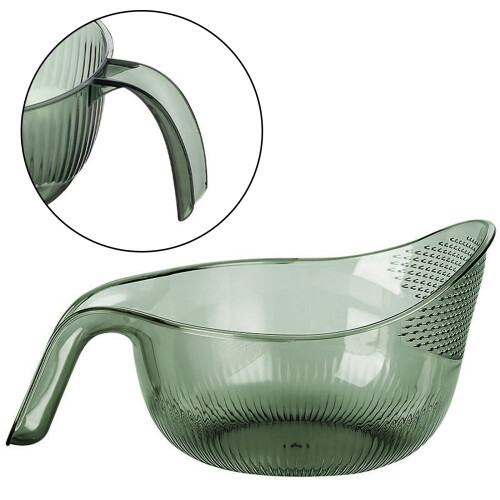 Panier d'évier innovant, bol de lavage de riz facile à-Vert