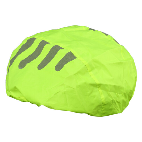 Housse de casque de vélo avec bandes-Jaune fluorescent