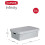 Curver CURVER Infinity Storage Boxes with Lid, Plastic, Light Grey, 30 Litres 3