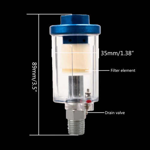 Inline Air Water Separator - 1/4" BSP Male Quick Connector , 2