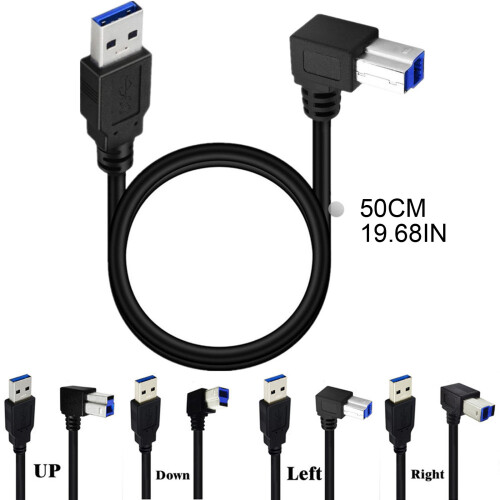 Schuine USB3.0-printerkabel USB3.0-kabel, USB3.0-Linkse bocht 2