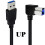 Schuine USB3.0-printerkabel USB3.0-kabel, USB3.0-Linkse bocht 8