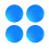 Balle de golf brillante dans la nuit, balle de golf-Bleu 1