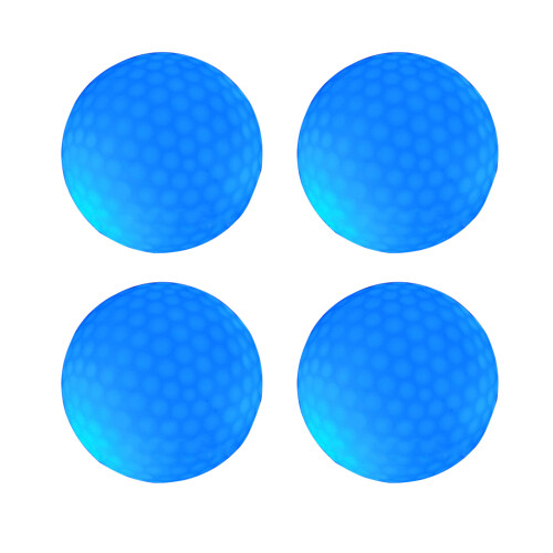 Balle de golf brillante dans la nuit, balle de golf-Bleu