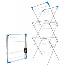 H-LINE 3 Tier Clothes Airer Laundry Drying Horse Rack Concertina Tower Indoor Outdoor with Alloy Steel material with plastic cap corner