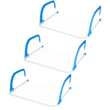 Pegs It Radiator Clothes Drying Rack | Foldable Indoor 6-Bar Airers | Over Radiator Clothes Airer with Adjustable Arms | Caravan Airer for Balconies,