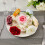 Anneaux de serviette en forme de fleur artificielle, 6- rose 3