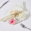 Anneaux de serviette en forme de fleur artificielle, 6- rose 7