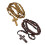 Collier chapelet croix en perles de bois,-Marron foncé 4