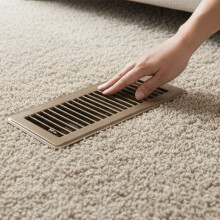Powder Coated Steel Floor Vent Grille 4X12 Inches-No. 5 brown