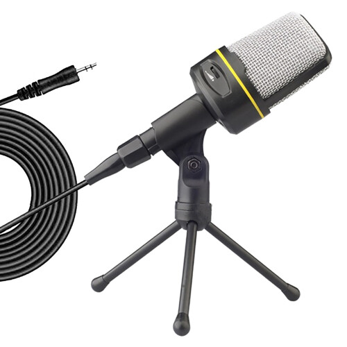 SF920 3.5mm Microphone Gaming Condenser Microphone with Brackets