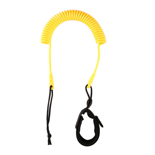 Surfing SUP Leashes Coiled Surfboard Ankle Strap Surfing-Gelb