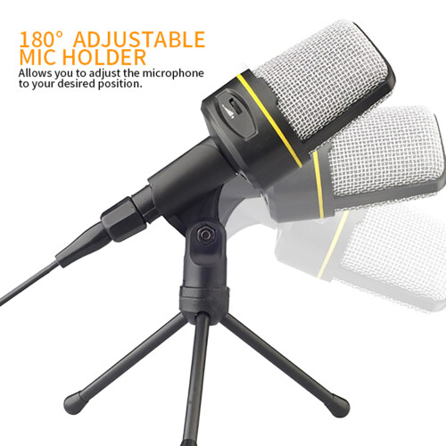 SF920 3.5mm Microphone Gaming Condenser Microphone with Brackets 2