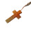 Collier chapelet croisé en perles de bois, collier de-Brun 9