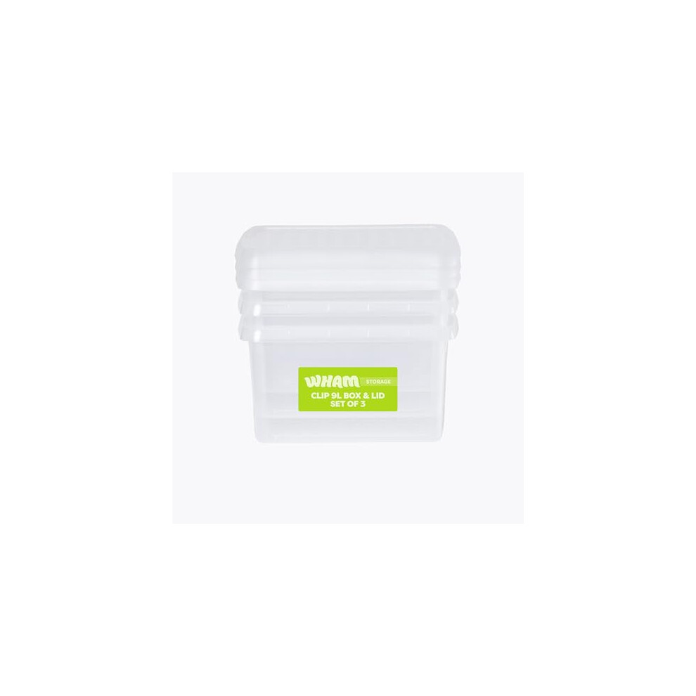 Wham - Storage Box - 9L - Clear - Square - Image 4