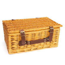 Arthur Cameron - Beedon Natural Wicker Hamper Basket & Gift Basket - Perfect as a Blanket Basket & Home Accessories (Natural, Small)