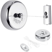 Fictory Stainless Steel & Nylon Retractable Washing Line, 2.8M Indoor/Outdoor Clothes Line, Silver