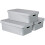 Curver CURVER Infinity Storage Boxes with Lid, Plastic, Light Grey, 30 Litres 1