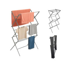 Novostyl Clothes Airer 3-Tier Foldable Clothes Drying Rack Clothes Portable Horse with 11 Thickened Poles Bearing Weight 20kg Space Saving Clothes