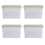 Wham Wham Clip 4 x 62L Rectangular Stackable Plastic Storage Boxes with Lids | Ideal for Home, Office, Toys & More | Storage Containers with Clip Locks | 5