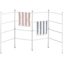 Sarrah Little Store Concertina Rotary Winged Radiator Airer - Free Standing Rotary - Lightweight Strong Design - Indoor Outdoor - Clothes laundry