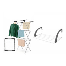 Aspect 3 Tier Folding Clothes Airer + 5 Tier Radiator Airer, With Extra Wings Clothes Drying Rack, Indoor & Outdoor Non-Slip Feet & Corner, Foldable