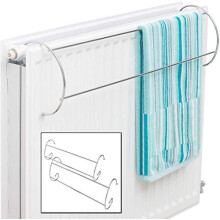 Thrink 2x Chrome Radiator Airer | Dryer Towel Rail | Indoor Clothes Rack Stand