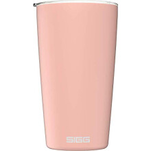 Sigg - Coffee Travel Mug Neso Pure Ceram - with Tritan Lid - Dishwasher Safe - Lightweight - BPA Free - 18/8 Stainless Steel - Pink - 0.4 L