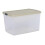 Wham Wham Clip 4 x 62L Rectangular Stackable Plastic Storage Boxes with Lids | Ideal for Home, Office, Toys & More | Storage Containers with Clip Locks | 3