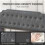 MCC (SINGLE, GREY) Upholstered Bed Frame with Cozy Button Tufted Headboard & Adjustable Height, Wood Slat Support CHELSEY 10