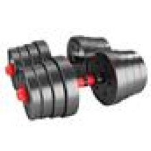 (30KG) Space-Saving Adjustable Dumbbell Set with Barbell Converter,One Set, Multiple Workouts
