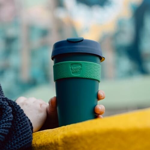KeepCup KeepCup Original, Lightweight Reusable Coffee Cup with Splashproof Sipper Lid - 16oz/454ml - Black 2