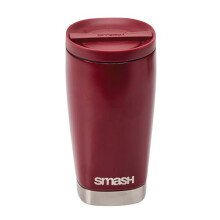 Smash Stainless Steel Twist & Lock Travel Coffee Mug 355ml/ 12 fl oz Merlot