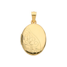 Elegant 9ct Gold Ladies Locket - 28mm*17mm