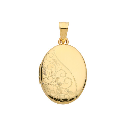 Elegant 9ct Gold Ladies Locket - 28mm*17mm