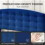 MCC (SINGLE, BLUE) Upholstered Bed Frame with Cozy Button Tufted Headboard & Adjustable Height, Wood Slat Support CHEYENNE 5