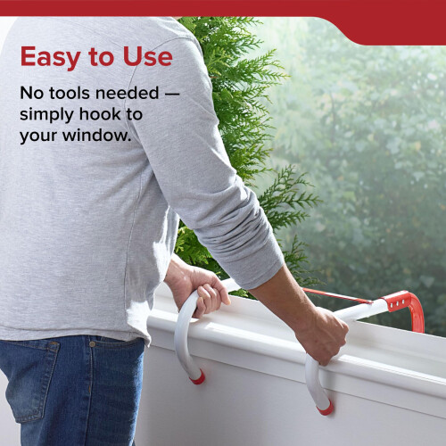 KIDDE Kidde KS468093 Kl-2S Two-Storey Escape Ladder, Red/White 2