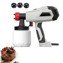 YCWF Chocolate Spray Gun,Cake Decorating Airbrush Kit,Cake Desserts Decor Baking Sandblasting Machine,Cake Sprayer Kit for Baking DIY,700ml