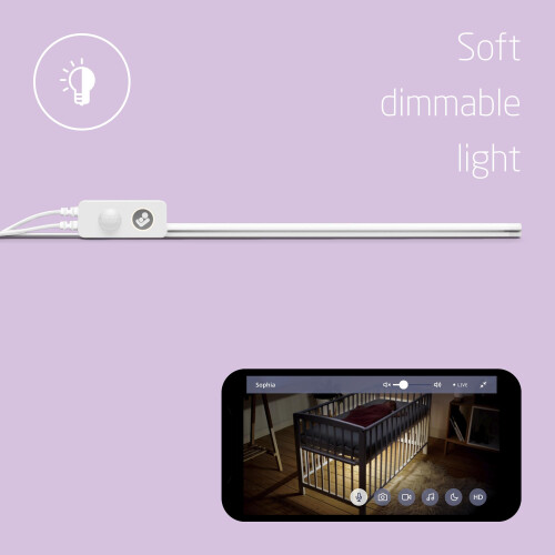 Maxi-Cosi Maxi-Cosi Glow Crib Light, Light with Smart Motion Detection, Customizable Settings in app, Easy Installation 2