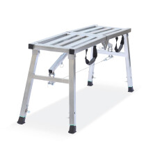 Folding Hop Up Work Platform Steel Step Ladder Stool Portable Heavy Scaffolding Platform for Home, Office, Workshop and Garage Maximum Load 180 KG