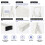 BIBKOKE Step Ladder 4-Step White Finish Aluminum Folding Ladders 3