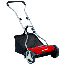Einhell Hand Push Lawnmower, Manual Lawn-Mower with 38cm, 4 Height Adjustments GE-HM 38 S-F