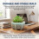 (01) Ceramic Succulent Pot - Drunken Glaze Desk Decor 3