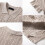 Herren-Kurzarm-Strickhemd mit Vertikalem Jacquardmuster Khaki L 5