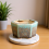 (01) Ceramic Succulent Pot - Drunken Glaze Desk Decor 13