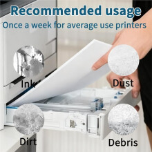 Printerreinigingsvellen 15-Pack 8.5 X 11 Inch, Duurzaam & Gemakkelijk Te Reinigen, voor Inkjetprinters, Kopieerapparaten, Faxmachines, Scanners