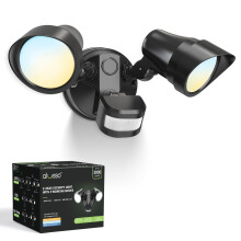 ALUSSO 30W 3000LM LED Security Light Outdoor Motion Sensor, Pir Flood Light Outdoor IP65 Waterproof, 3CCT 3000K 4000K 6500K Outside Floodlight for