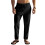 Mens Linen Blend Drawstring Casual Pants Black S 1