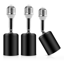 Ceramic Light Bulb Socket Extender, Heat-Resistant E26/E27 Light Socket Adapter with 4.5 Inch Extension for Camera, Lamp
