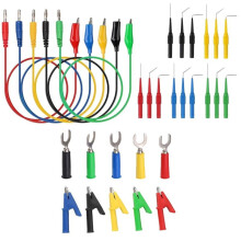 30 Stuks Back Probe Kit, Multimeter Back Probe Pins met Testleidingen en Banana Plug Naar Koperen Krokodillenclips, voor Autoreparatie
